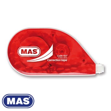 MAS 457 Şerit Silici 5 mm x 8 m, Kırmızı