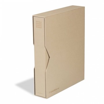 Leuchtturm GRANDE Pur, Kasetli Klasör (335x285x64mm) (Pul, Madeni Para, Kağıt Para, Zarf, Efemera Koleksiyonlarınız için idealdir), Bej Kapak (Ref. No. : 359 529)