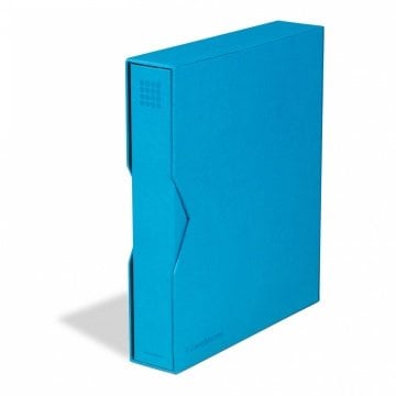 Leuchtturm GRANDE Pur, Kasetli Klasör (335x285x64mm) (Pul, Madeni Para, Kağıt Para, Zarf, Efemera Koleksiyonlarınız için idealdir), Camgöbeği Mavisi Kapak (Ref. No. : 359 531)