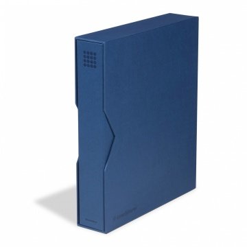 Leuchtturm GRANDE Pur, Kasetli Klasör (335x285x64mm) (Pul, Madeni Para, Kağıt Para, Zarf, Efemera Koleksiyonlarınız için idealdir), Mavi Kapak (Ref. No. : 359 532)