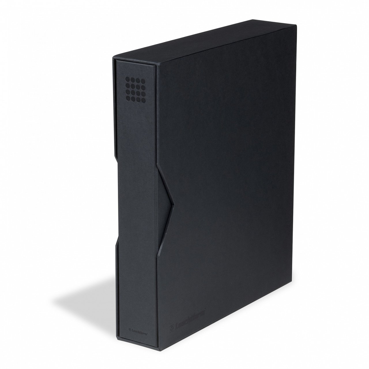 Leuchtturm GRANDE Pur, Kasetli Klasör (335x285x64mm) (Pul, Madeni Para, Kağıt Para, Zarf, Efemera Koleksiyonlarınız için idealdir), Siyah Kapak (Ref. No. : 359 527)