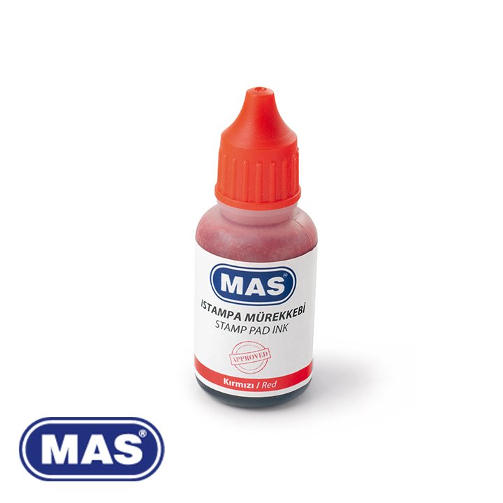 MAS Istampa Mürekkebi 20 ml, Kırmızı