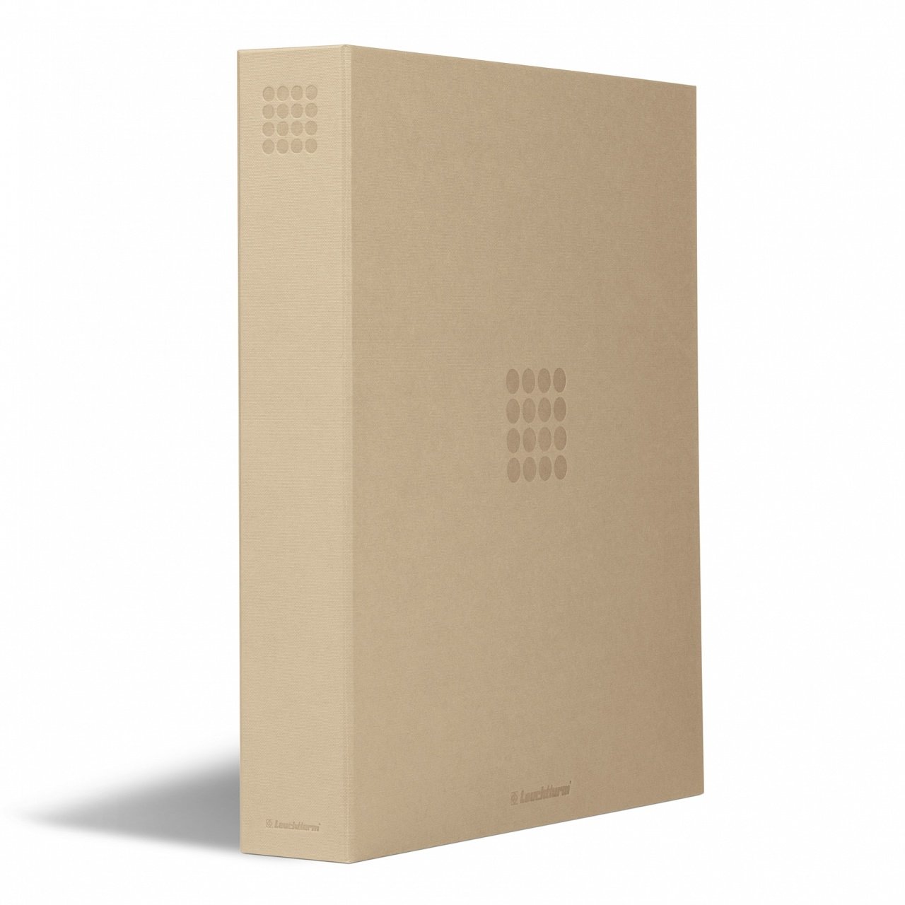 Leuchtturm GRANDE Pur, Kasetsiz Klasör (325x280x55mm) (Pul, Madeni Para, Kağıt Para, Zarf, Efemera Koleksiyonlarınız için idealdir), Bej Kapak (Ref. No. : 359 523)