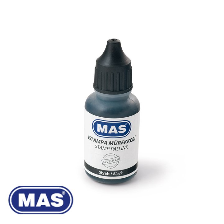 MAS Istampa Mürekkebi 20 ml, Siyah