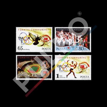 Türkiye Olimpiyat Komitesi'nin 100. Yıl (26 Mayıs 2008) - Türkiye Cumhuriyeti Pul Koleksiyonu
