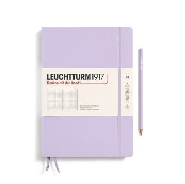 Leuchtturm1917 Not Defteri Tablet Boy (B5), Sert Kapak, 219 Numaralandırılmış Sayfa Leylak - Noktalı