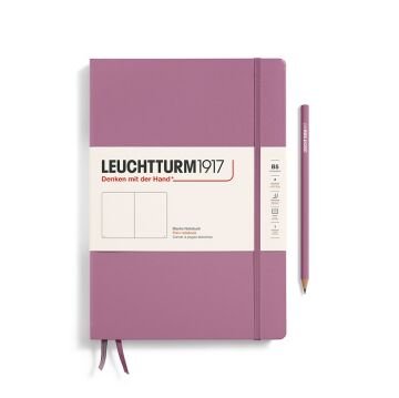 Leuchtturm1917 Not Defteri Tablet Boy (B5), Sert Kapak, 219 Numaralandırılmış Sayfa Tozlu Gül - Düz