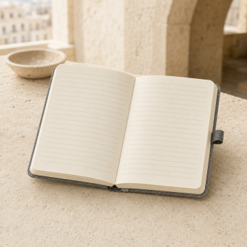 PULKO Notebook, (9x14cm), Patterned Hard Cover, 192 Pages, Lined, 035,