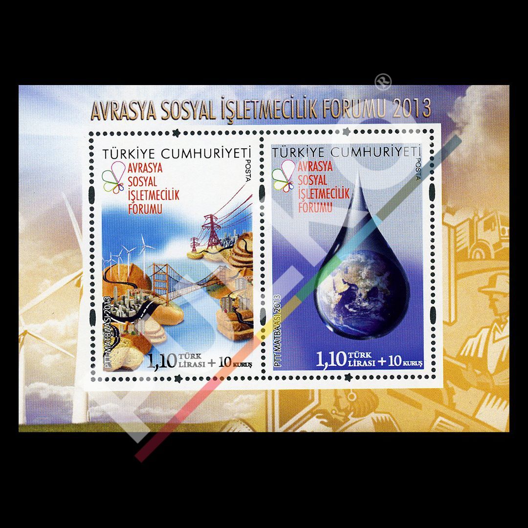 Avrasya Sosyal İşletmecilik Forumu 2013 Anma Bloğu (23 Mayıs 2013) - Türkiye Cumhuriyeti Pul Koleksiyonu