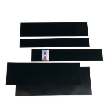 Leuchtturm HAWID Karma Paket, 500 Adet Şerit (217 x 26 - 160 mm), Siyah Zemin