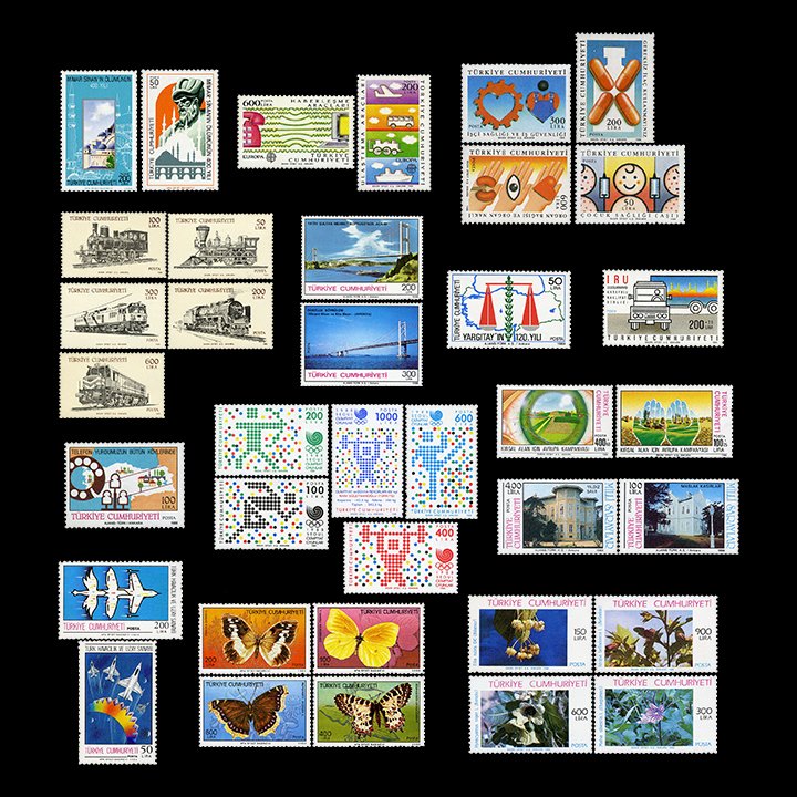 Türkiye Cumhuriyeti Pul Koleksiyonu - 1988 Yıl Seti