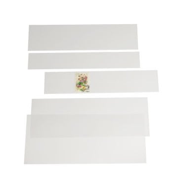 Leuchtturm HAWID Karma Paket, 500 Adet Şerit (217 x 26 - 160 mm), Şeffaf Zemin