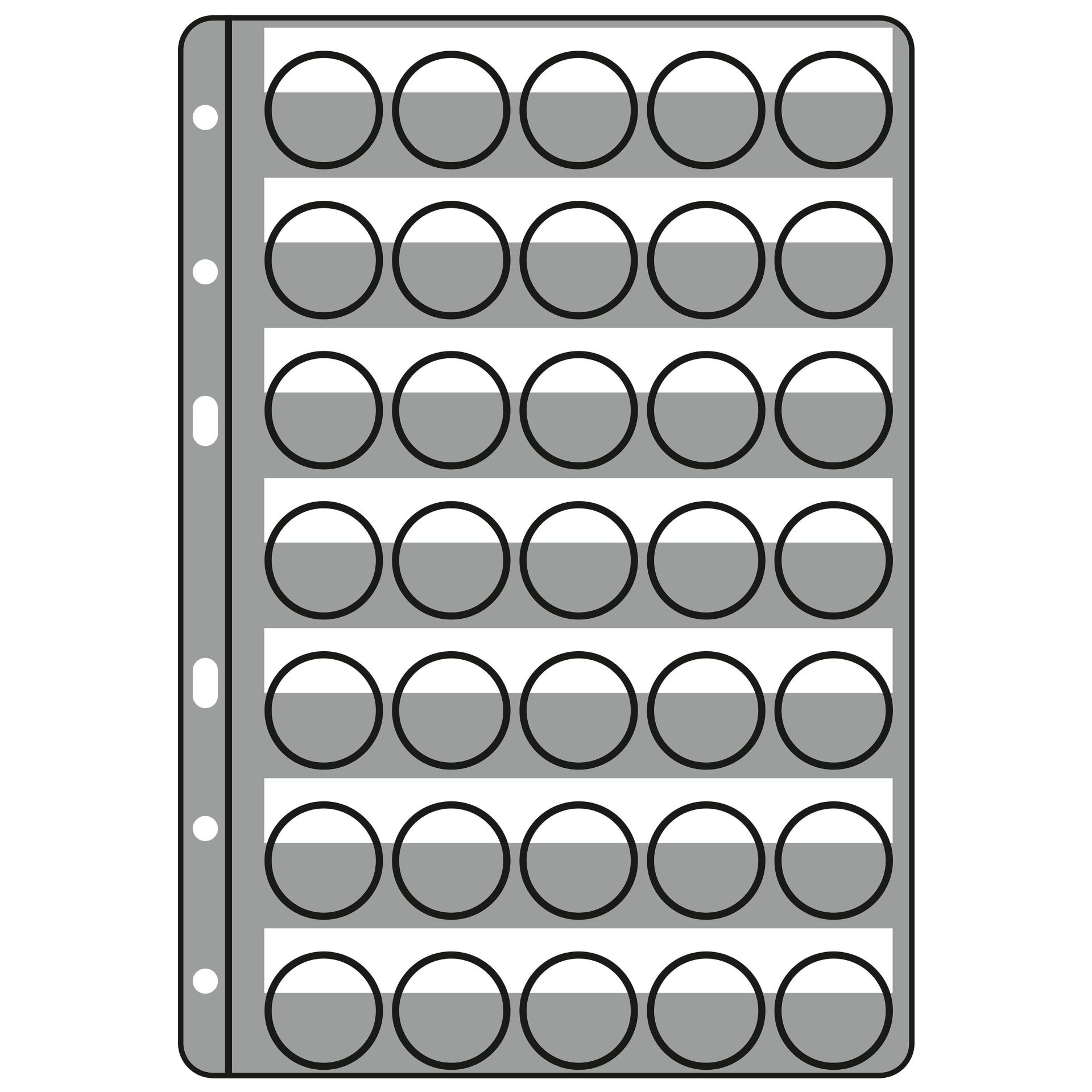 Leuchtturm COMPART Şişe Kapağı Koleksiyonu Albüm Sayfası (205x296mm), 35 Adet Kapasiteli, 5'lik Paket