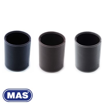 MAS 3804 Suni Deri Kalemlik, Silindirik,