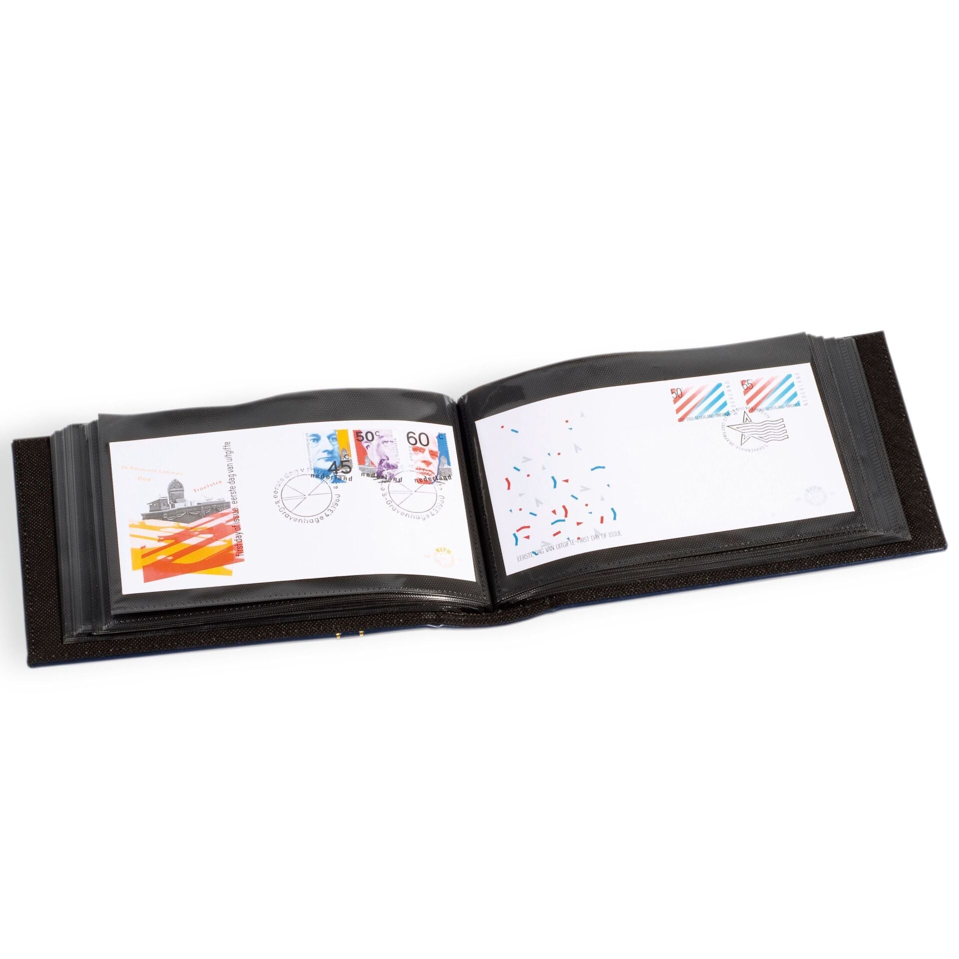 Leuchtturm Klasik 100 Adet Kapasiteli FDC ve Fotoğraf Albümü, Uzun Format (Cep Boyutları: 243 X 133 mm),