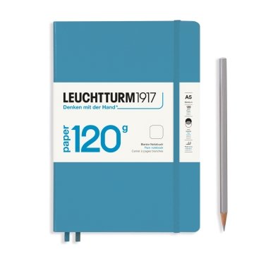 Leuchtturm1917 Not Defteri Orta Boy (A5), Edition 120G, Kuzey Mavi - Düz