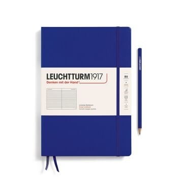 Leuchtturm1917 Not Defteri Tablet Boy (B5), Sert Kapak, 219 Numaralandırılmış Sayfa Mürekkep (INK) - Çizgili