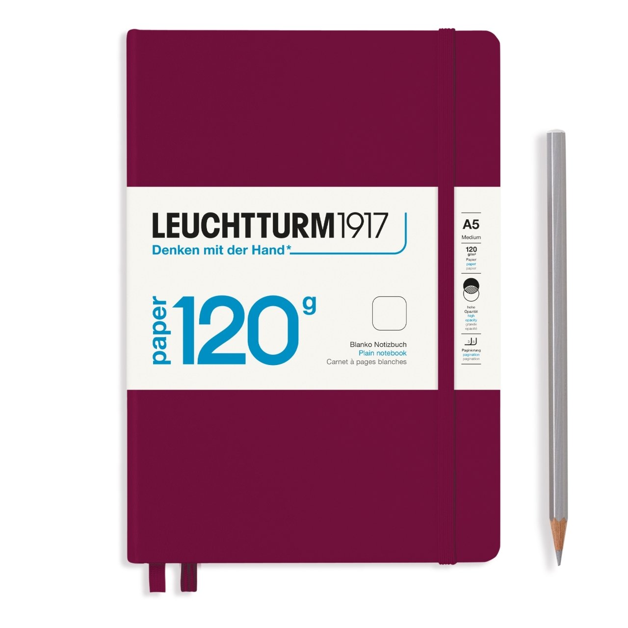 Leuchtturm1917 Not Defteri Orta Boy (A5), Edition 120G, Liman Kırmızısı - Düz