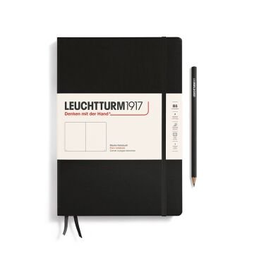 Leuchtturm1917 Not Defteri Tablet Boy (B5), Sert Kapak, 219 Numaralandırılmış Sayfa Siyah - Düz