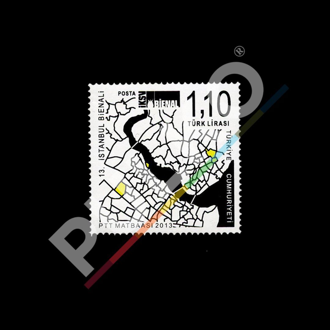 13. İstanbul Bienali (14 Eylül 2013) - Türkiye Cumhuriyeti Pul Koleksiyonu