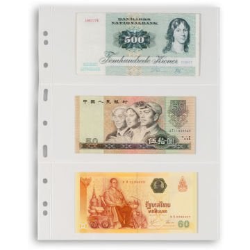 Leuchtturm GRANDE Kağıt Para, Zarf, Efemera İçin Yapraklar, 3C (216 X 98 mm)