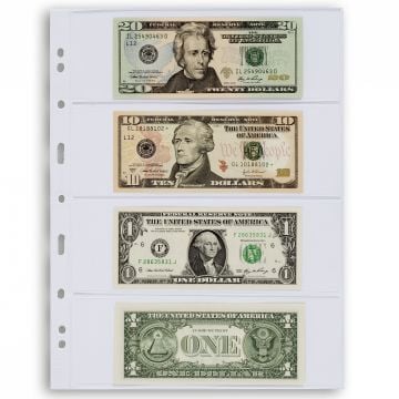 Leuchtturm GRANDE Kağıt Para, Zarf, Efemera İçin Yapraklar, 4C (216 X 72 mm)