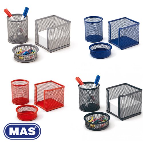 Mas 505 Metal Perfore Üçlü Set, Gümüş