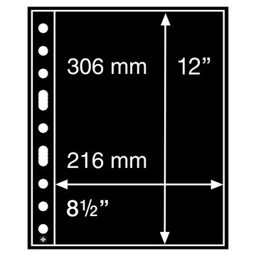 Leuchtturm GRANDE Kağıt Para, Zarf, Efemera İçin Yapraklar, 1S (316 X 216 mm)