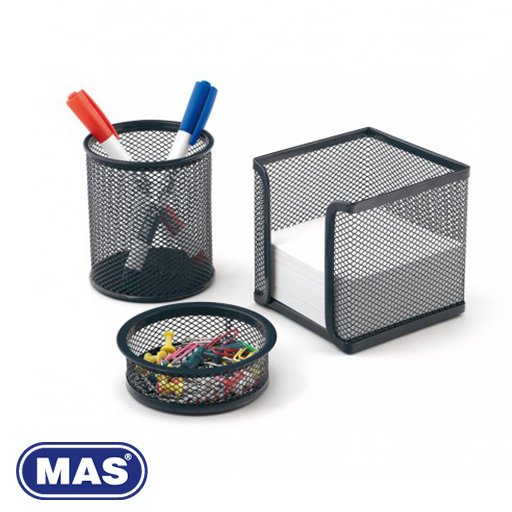 Mas 505 Metal Perfore Üçlü Set, Siyah