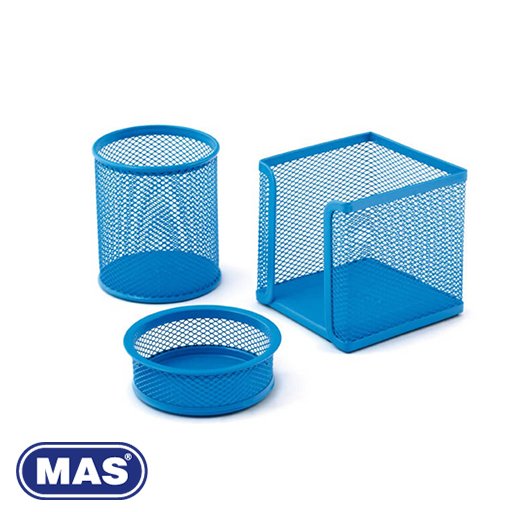 Mas 505 Metal Perfore Üçlü Set, Mavi