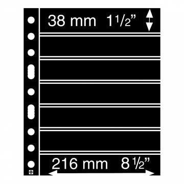 Leuchtturm GRANDE Kağıt Para, Zarf, Efemera İçin Yapraklar, 7S (36 X 216 mm)