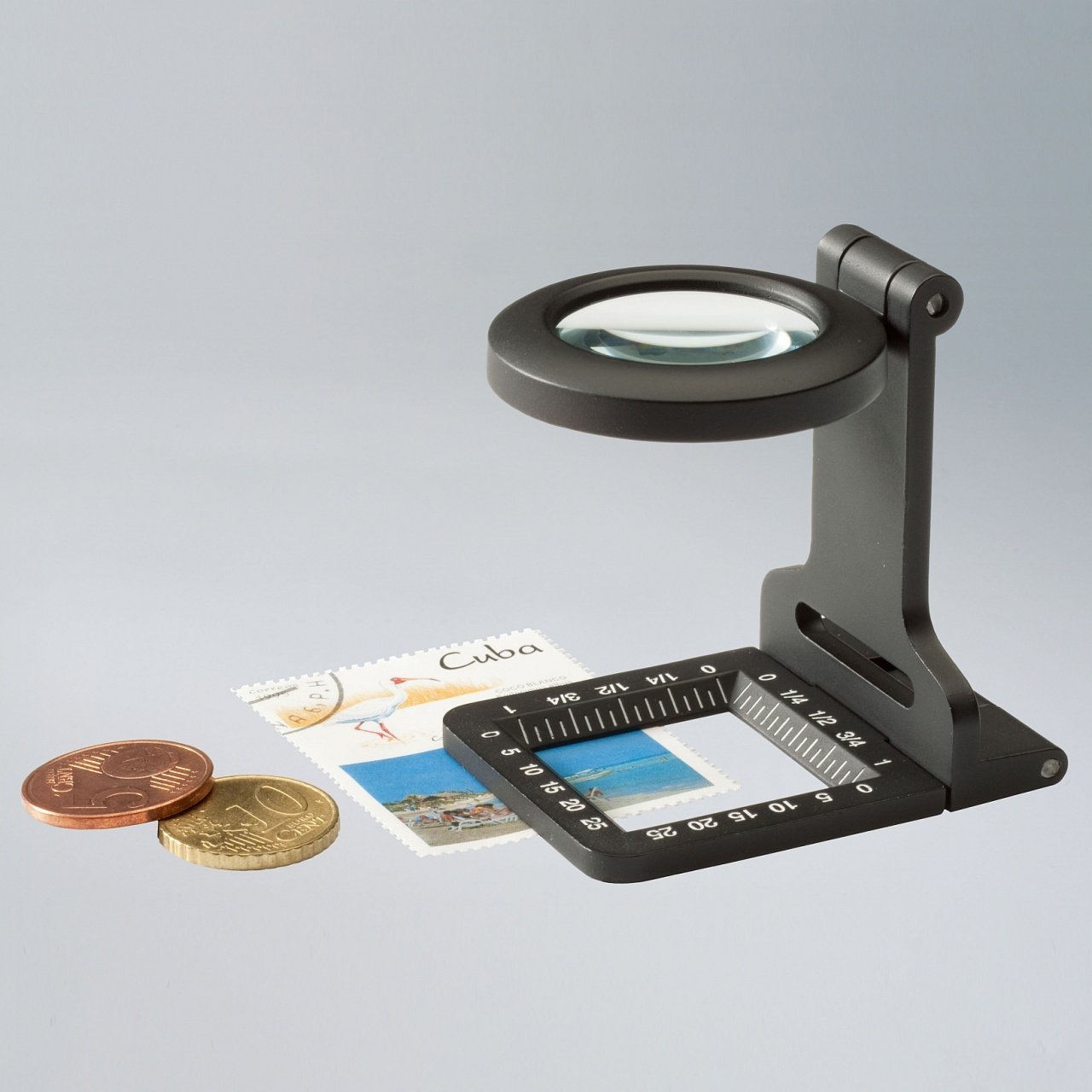 Leuchtturm Pratik Döküm Demir Cep Büyüteci, 5X