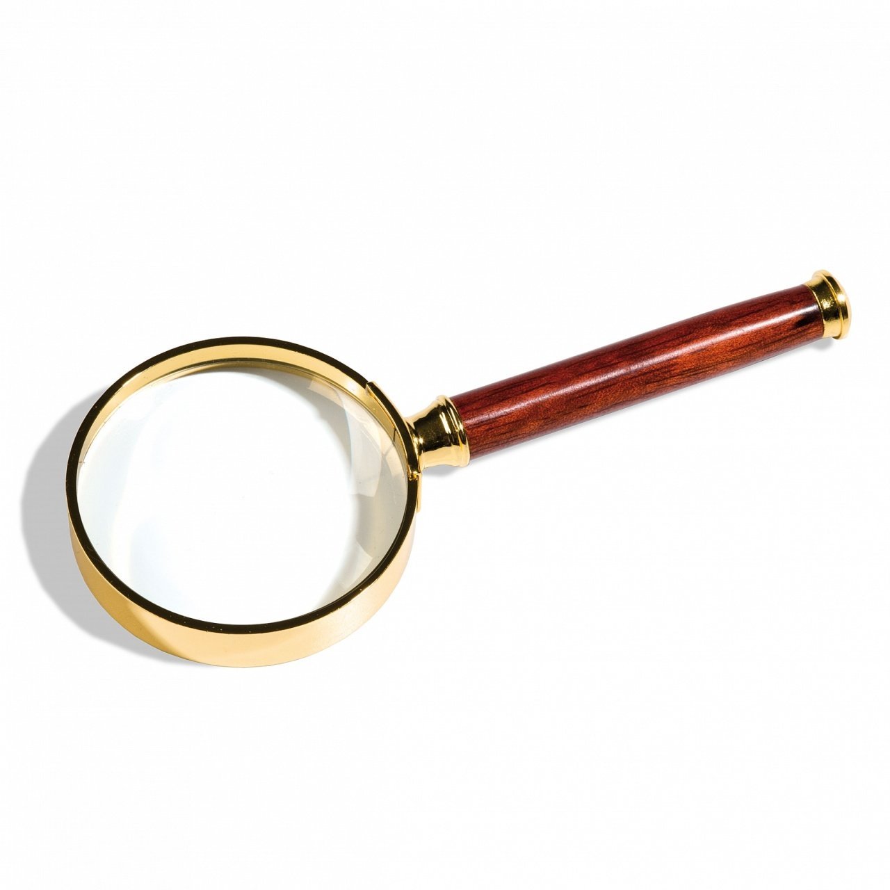 Leuchtturm Gül Ağacı Kaplaması Saplı, 3X, 50 mm. Çaplı Büyüteç