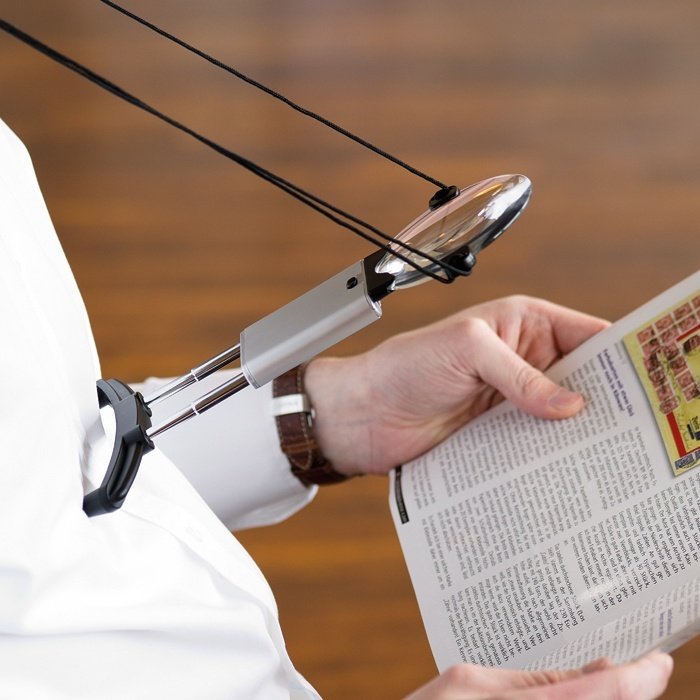 Leuchtturm LED hands-free magnifier, 2,5X & 5X (Ref. No. 342 125)