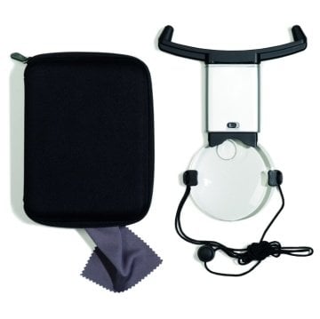 Leuchtturm LED hands-free magnifier, 2,5X & 5X (Ref. No. 342 125)