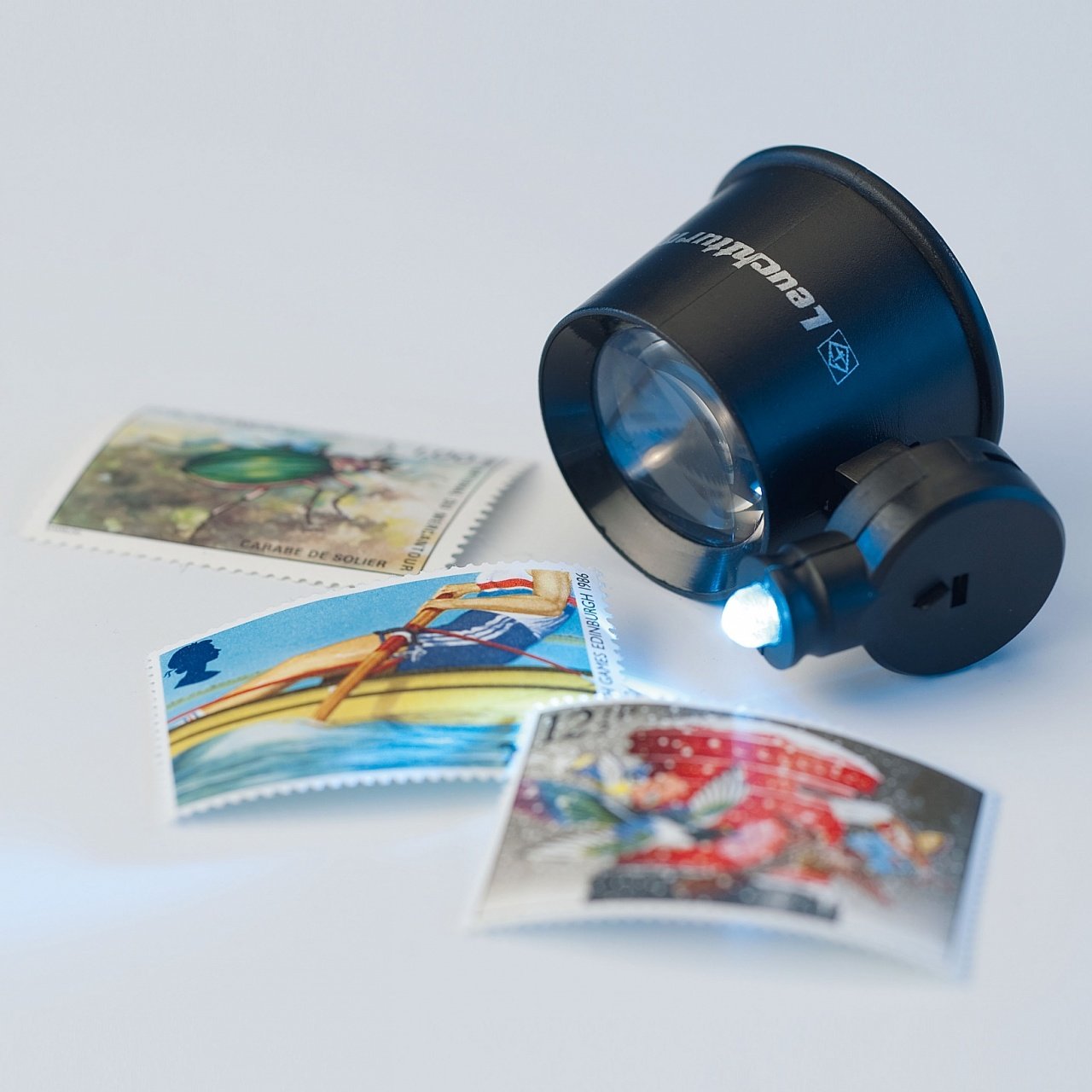 Leuchtturm Mücevherat İnceleme Büyüteci, 10X, LED'li