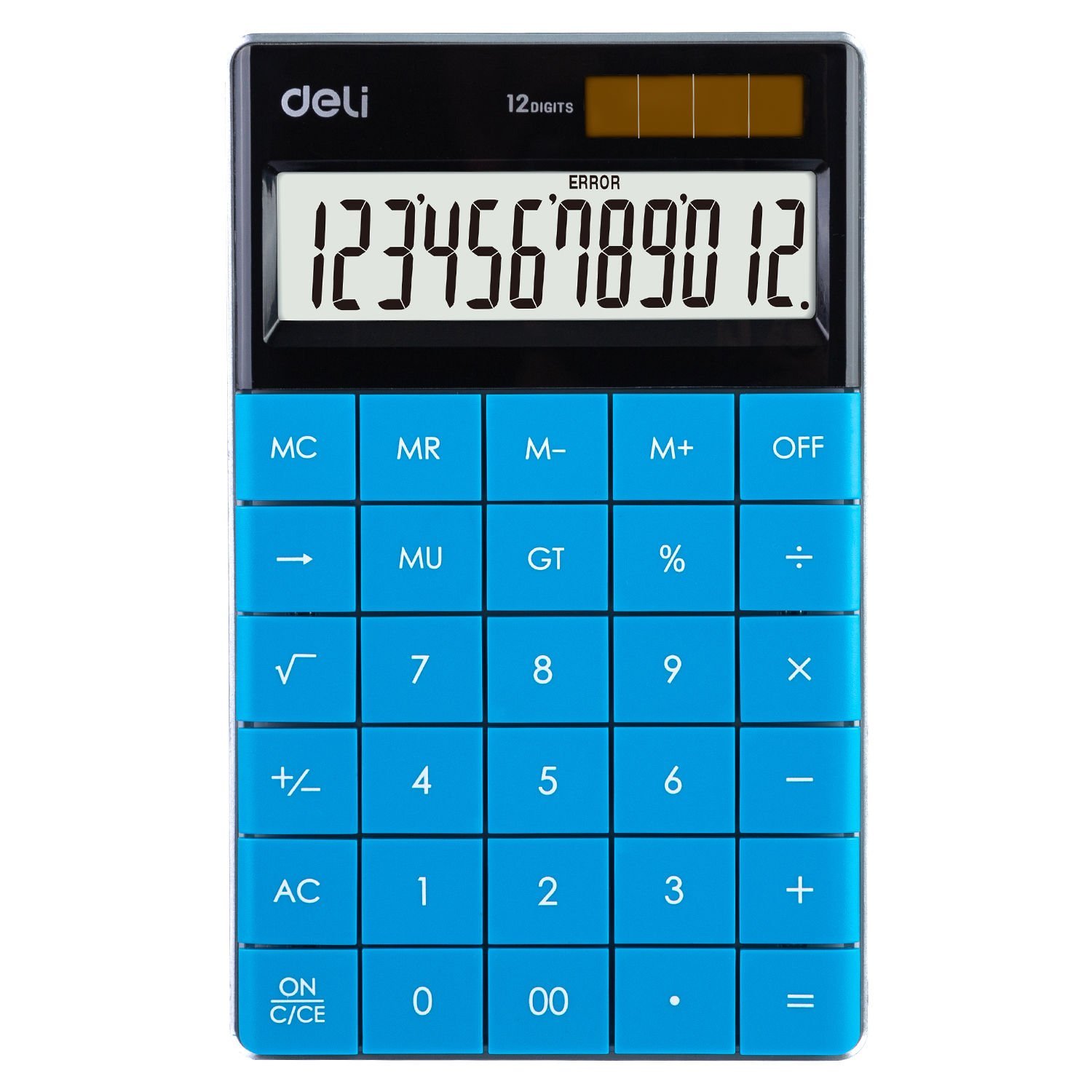 Deli, Hesap Makinesi 1589, 12 Haneli, Mavi
