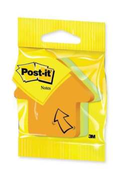 Post-it Yapışkan Notluk, 3 Farklı Renk Ok Şeklinde 225 Yaprak