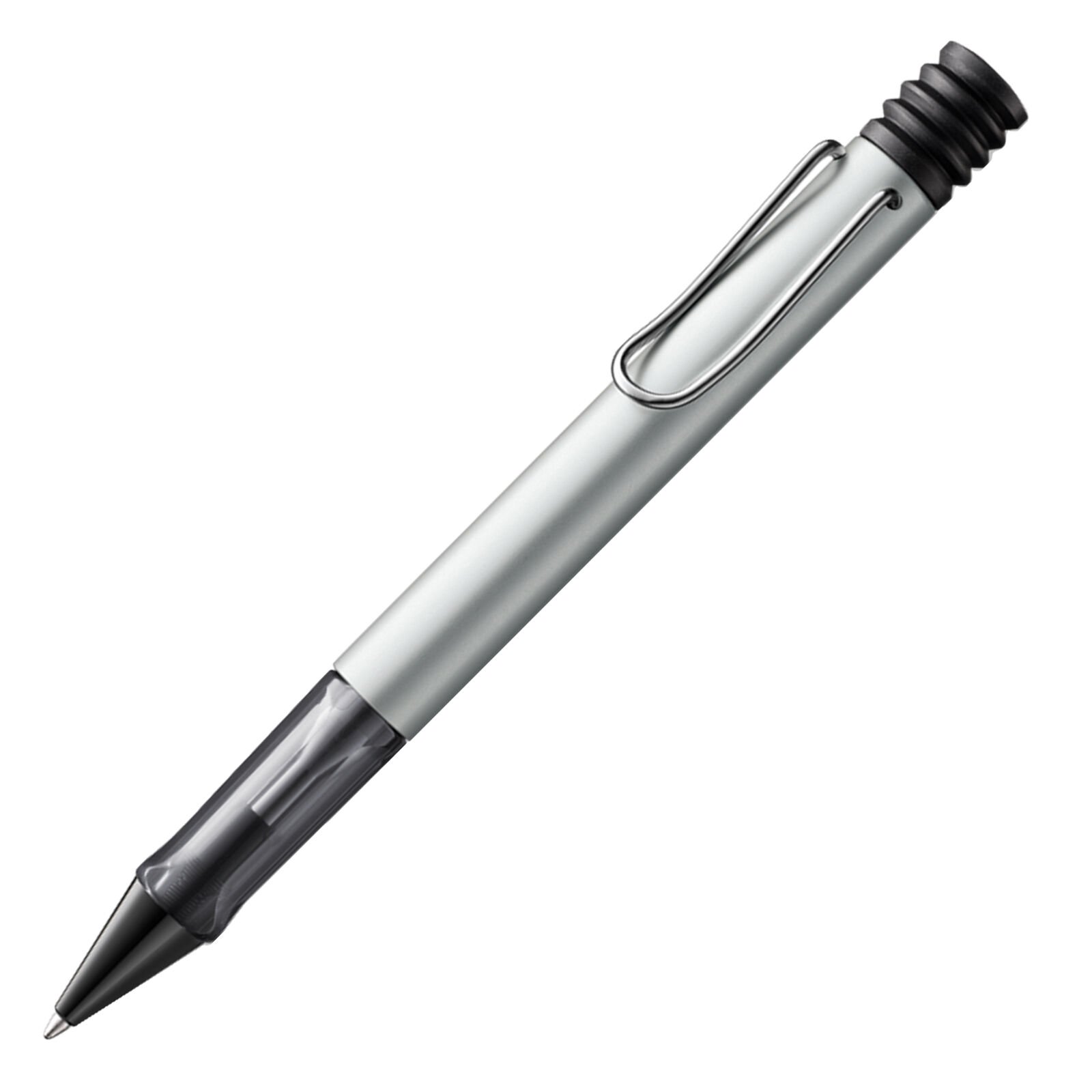 Lamy Al-Star Tükenmez Kalem, Alüminyum Gövde, Ergonomik Grip, Beyaz-Gümüş