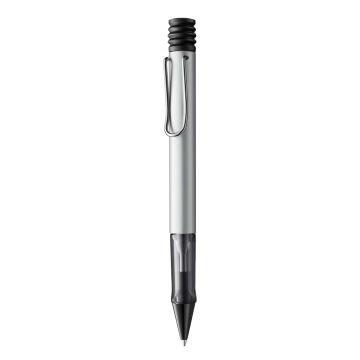 Lamy Al-Star Tükenmez Kalem, Alüminyum Gövde, Ergonomik Grip, Beyaz-Gümüş