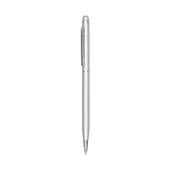 PULKO Promosyon ThinyTouch, Dokunmatik Ekran Uçlu, Metal Kasa, Tükenmez Kalem, 026 Gümüş Gri