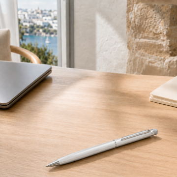 ThinyTouch, Dokunmatik Ekran Uçlu, Metal Kasa, Tükenmez Kalem, Gümüş Gri