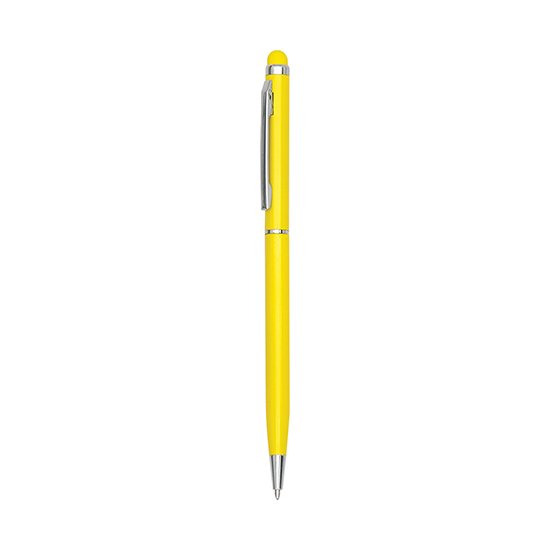 PULKO Promosyon ThinyTouch, Dokunmatik Ekran Uçlu, Metal Kasa, Tükenmez Kalem, 026 Limon Sarı