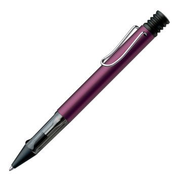 Lamy Al-Star Tükenmez Kalem, Alüminyum Gövde, Ergonomik Grip, Parlak Siyah-Mor