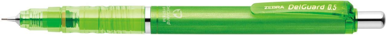 ZEBRA DelGuard Versatil Kalem 0.5 mm (Uçlu Kalem), Açık Yeşil