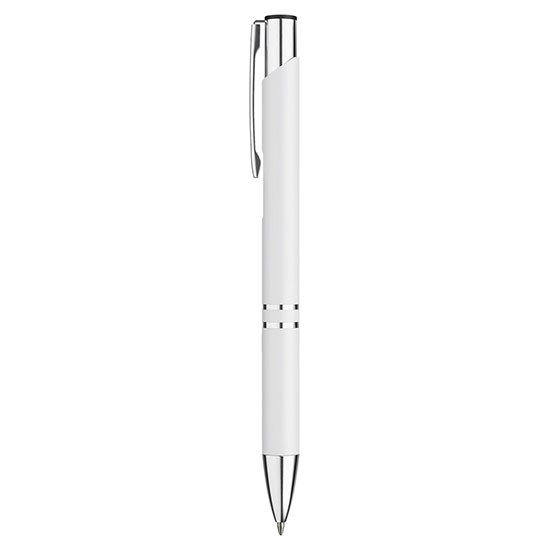 PULKO Promosyon Classic Lines II, Metal Kasa, Tükenmez Kalem, 041 Beyaz