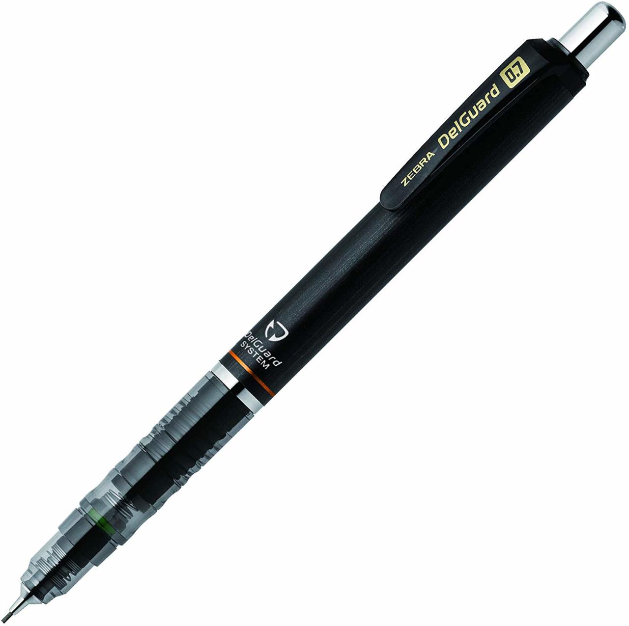 ZEBRA DelGuard Versatil Kalem 0.7 mm (Uçlu Kalem), Siyah