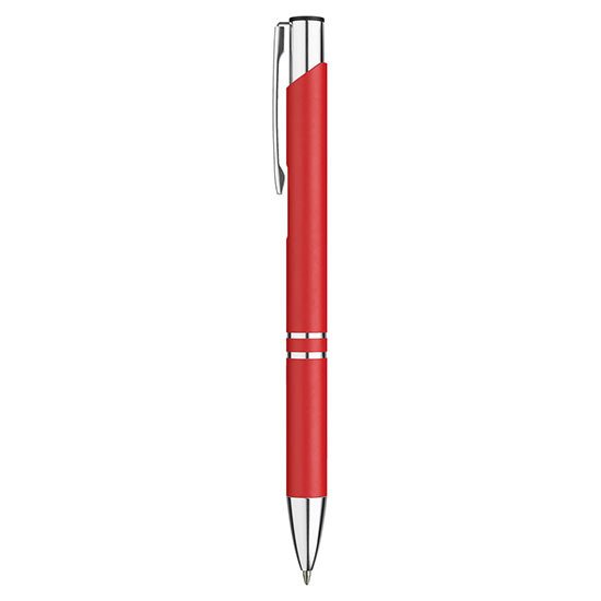 PULKO Promosyon Classic Lines II, Metal Kasa, Tükenmez Kalem, 041 Kırmızı