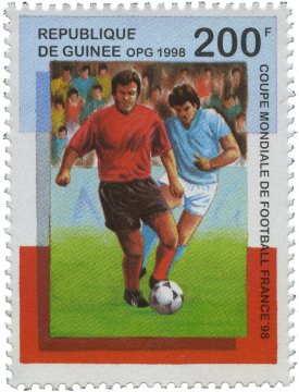 PULKO HistorY 1970 Gine Cumhuriyeti - 1998 - Spor (Futbol) Temalı Pul Koleksiyonu