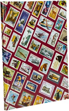 Leuchtturm Pul Defteri HOBBY W16, A4+, 8 Yaprak, 16 Sayfa, Beyaz Zemin Kırmızı